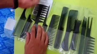 10PCS Professional Comb Hair Salon from GearBest