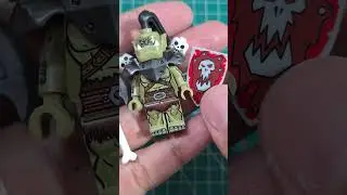 Lego Orc Heavy Armor Warrior - World Of Warcraft Unofficial minifigures 