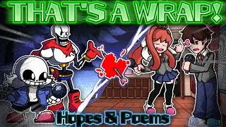 THAT'S A WRAP; But Sans, Papyrus, Monika & MC Sing It | Hopes & Poems [FNF COVER 💜]