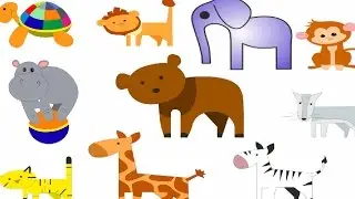 Животные для детей с паровозиком Бусинкой. Паровозик зоопарк. Развивающие мультики про машинки.