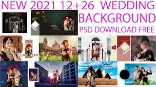 Latest wedding album design psd file free downloadNew || PSD Background ll size 12x36 ||