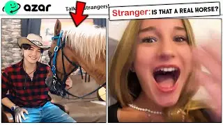 What Happens If You Rent A HORSE To Rizz Up Girls on AZAR? | She Wants To Ride Me!!!