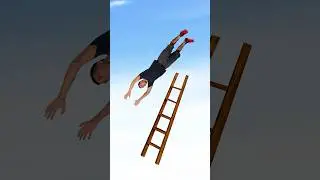 🤔HOW TO SURVIVE A FALL DOWN THE LADDER🪜