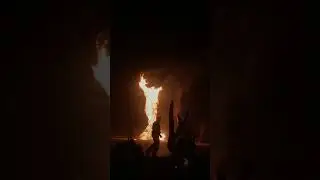 Midburn 2021 effigy burn and crash
