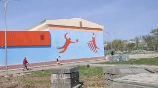 Taraz (Dzhambul) Review of the Bauman School/former Ak Bota store (Tonkurush).