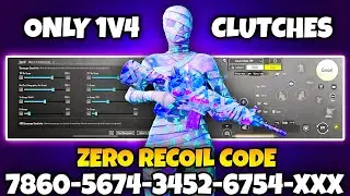 BGMI SENSITIVITY SETTINGS | BGMI SENSITIVITY CODE 🔥 TODAY | BGMI 4 FINGER CONTROL CODE.