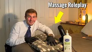 ASMR back massage & chiropractic adjustment roleplay