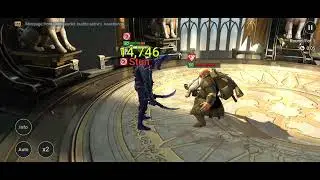 Hellfreak (21 power) vs Fodbor the Bard (25 power) MANUAL fight