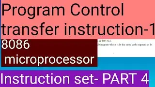 Program Control transfer instructions| |8086 microprocessor| Instruction set PART-4| Malayalam