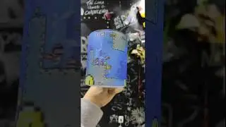 Caneca vidro jateado - Mario fase água