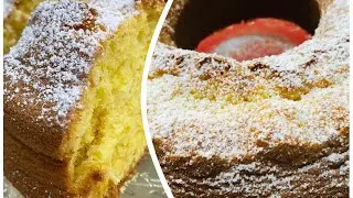 Ciambellone all’arancia 🍊 soffice e leggero. Semplice e veloce da preparare!