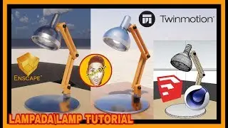 Lampada\Lamp sketchup Tutorial C4D Enscape Twinmotion 2018