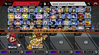 Super Smash Flash 2 - v1.3 Battle #59 Mario vs Bowser