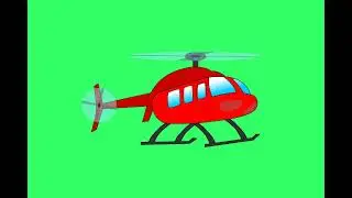 Green Screen Helicopter Animation