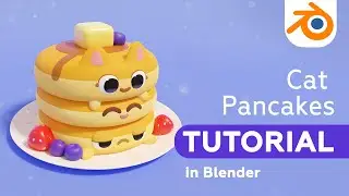 Blender 3D Beginner Tutorial: How to make pancakes in Blender