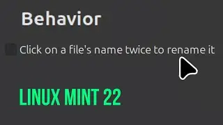 double click to rename file or folder in linux mint 22 cinnamon