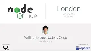 Josh Emerson - Node.js Live London