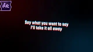 Glitch Lyrical Video in After Effects | AE Tutorials