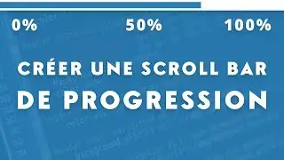 Créer une scroll bar de progression en JavaScript