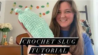 Beginner friendly Snuggly Slug Crochet tutorial, cute Amigurumi plush