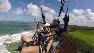 Voo Panoramico duplo de parapente com Hemily - Falésias Jequiá da Praia-AL 01/09/2022