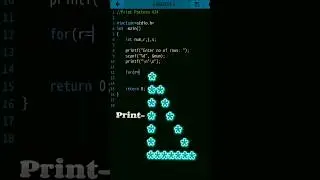 Print Pattern in C | c programming |24| 