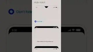 Redmi note 10 hide notch feature enable! #Redmi #Shorts #Viral