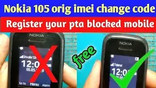 nokia 105 imei repair code | ta-1174 invalid sim solution