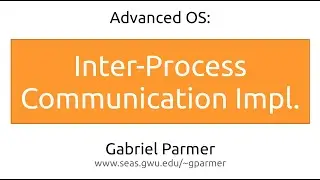GW AdvOS: Microkernel IPC Design and Optimization