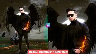 Vijay Mahar New Devil Concept Photo Editing Tutorial | Picsart Realistic Manuplation Editing.