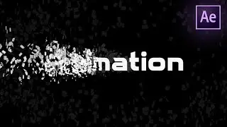 Particle Text Disintegration Animation in After Effects | No Plugins