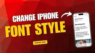 How to Change Font Style on iPhone in 2025