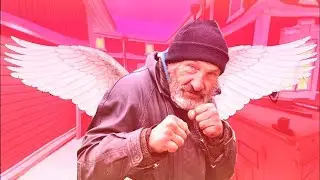 БОМЖ НАПАЛ НА ЖЕНЩИНУ!!!