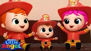 Little Red Truck | Little Angel Color Songs & Nursery Rhymes | Learn Colors & Shapes