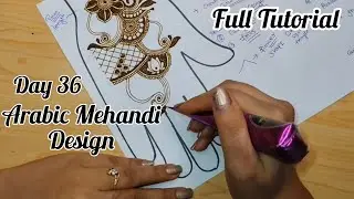 “Easy Arabic Mehndi Design Tutorial | Elegant Mehndi for Beginners | Gurbaani Mehndi Classes”