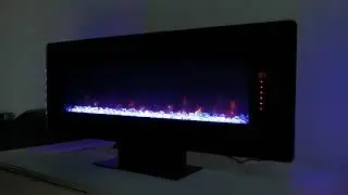 Обзор Напольный/Настенный электрический очаг Relax 48 GLX с Акриловыми Кристаллами