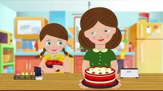girl cake animation