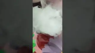 What happens when you add dry ice to a cup of water?