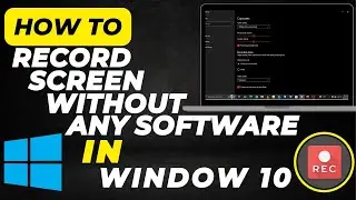 How to Record Screen on Windows 10 Without Software | Built-in Screen Recorder Tutorial