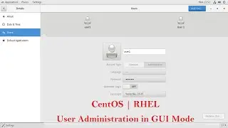 User administration in GUI mode - CentOS | Red Hat Enterprise Linux ( Tamil )
