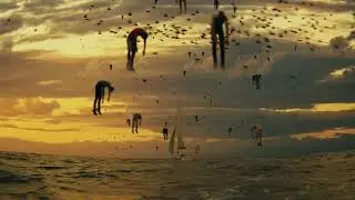'Floating Life' FOOTAGE  in the middle of the ocean made in Blender #cgi #vfx #blender #blender3d