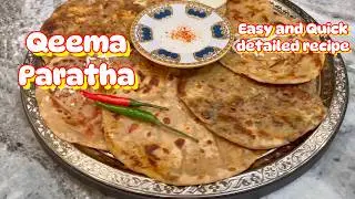 Qeema Paratha || Keema Paratha ||قيمه پراٹھا  @MzsaqFoodArt