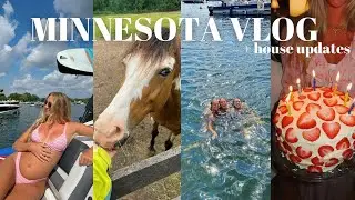 MINNESOTA VLOG: boating, high school bffs, & house updates!!