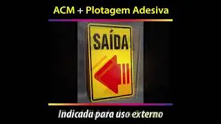 Placa Sinalização em ACM #comunicacaovisual #sinalização #placasdeidentificacao #placasdeacm