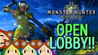 【MONSTER HUNTER WORLD】BEST CHARGE BLADE PLAYER IN THE WORLD!! Open Lobby Caturday!! :3