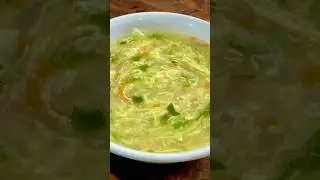 VEGETABLE EGG DROP SOUP RECIPE! Perfect for rainy weather #food #soup #pinoyfood #fyp #shorts