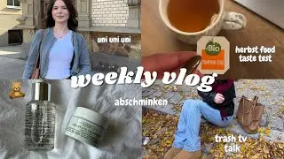 HERBST FOOD Test🍂 | Abschminken, Alltag, Geburtstag, TrashTv Talk, Uni… | WOCHENVLOG | minimalromi