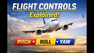 How Pilots Control an Aircraft | Flight Control Surfaces Explained.