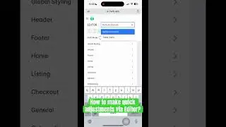 How to make quick adjustments via Editor? #nocode