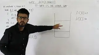 Gate 2010 pyq C Programming | What does following program print?void f(int *p, int *q){p=q; *p=2;}